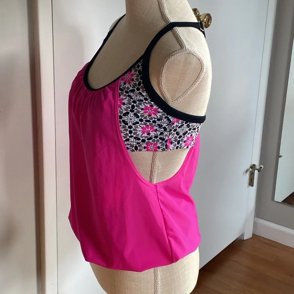 Tankini Top Padded Bra Size Medium Multiple Colors
